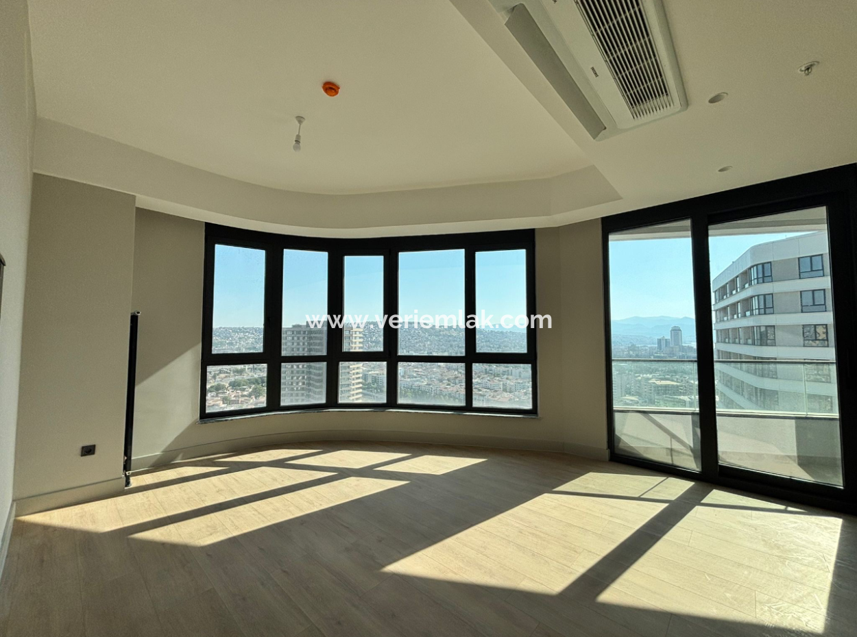 Alsancak Evora Project 22Nd Floor 1 1 Corner City View Flat For Rent!