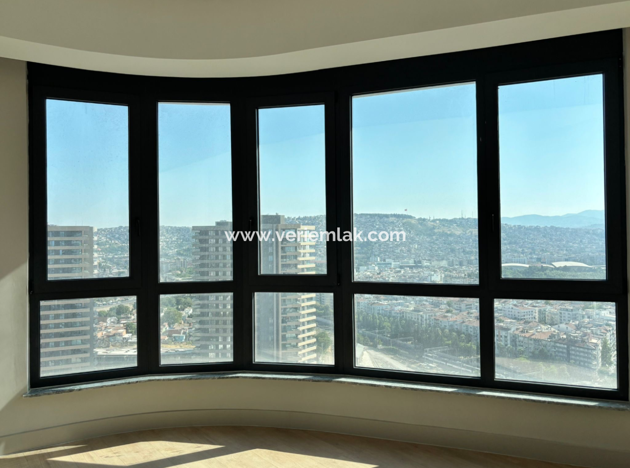 Alsancak Evora Project 22Nd Floor 1 1 Corner City View Flat For Rent!