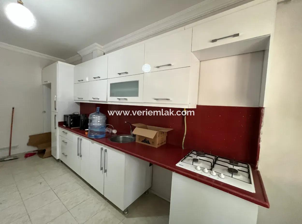 3 1 Flats For Sale In Seferihisar City Center | 130 M² | Separate Kitchen | Ground Floor | Open Front