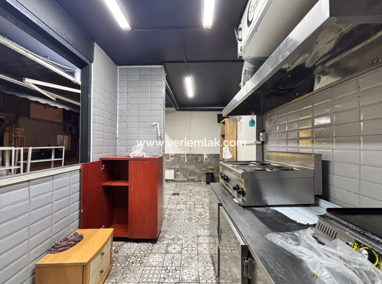 Corner Shop For Rent With Wc And Chimney On Alsancak Talatpaşa Boulevard!