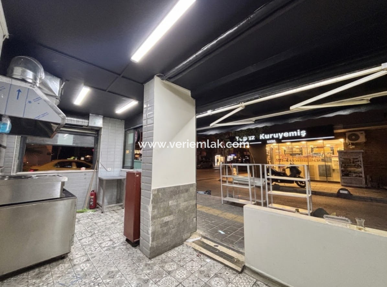 Corner Shop For Rent With Wc And Chimney On Alsancak Talatpaşa Boulevard!