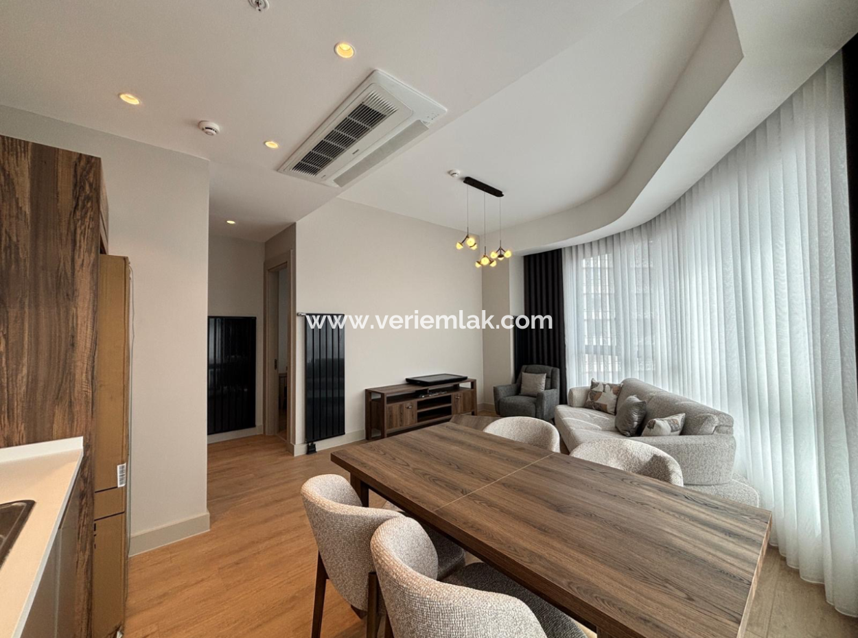 Alsancak Evora Project 19Th Floor 1 1 Zero Furnished Corner Flat For Rent!