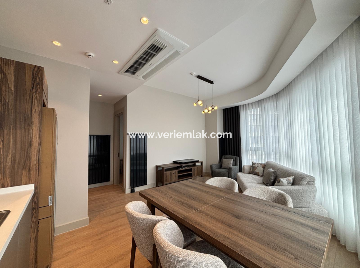 Alsancak Evora Project 19Th Floor 1 1 Zero Furnished Corner Flat For Rent!