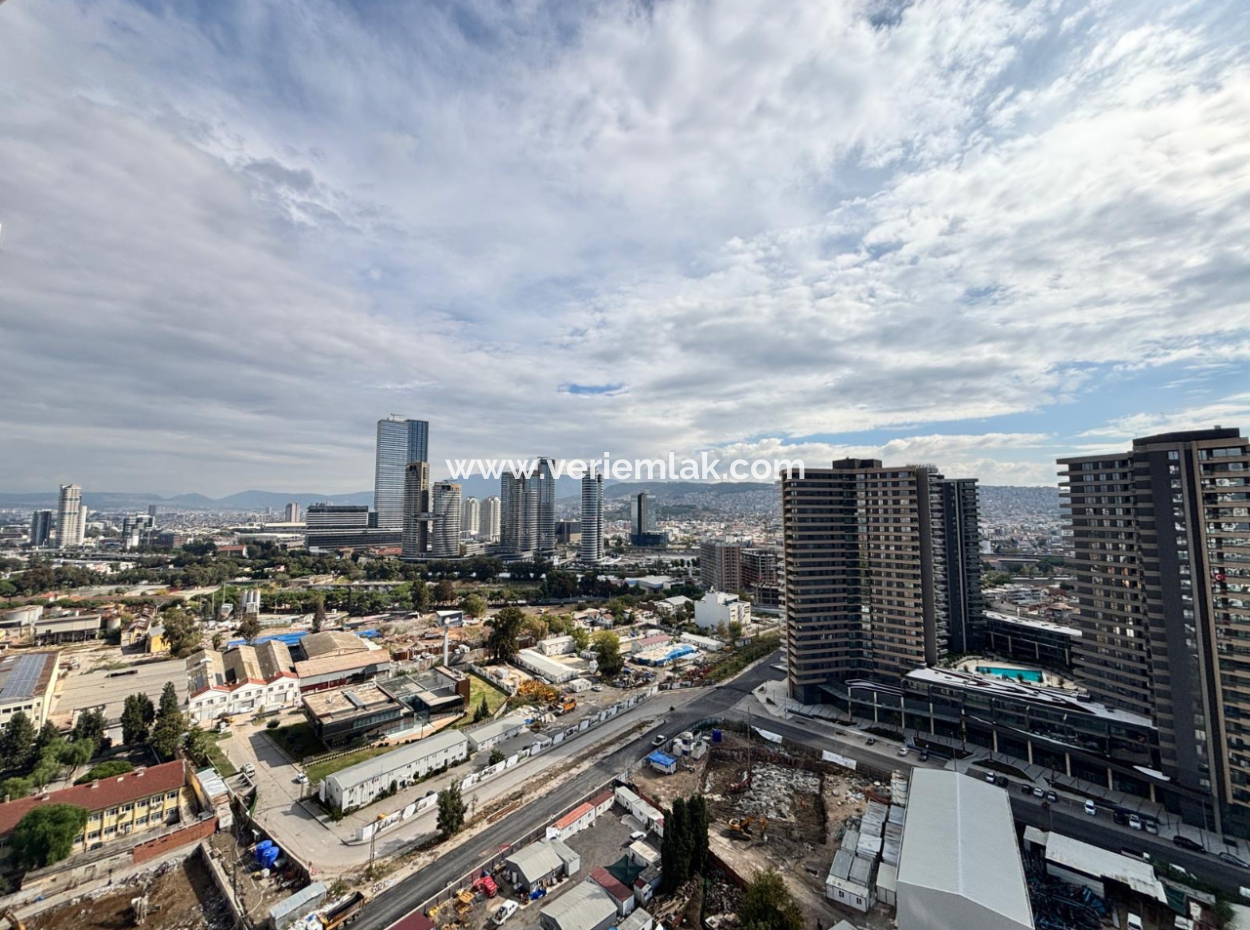 Alsancak Evora Project 19Th Floor 1 1 Zero Furnished Corner Flat For Rent!
