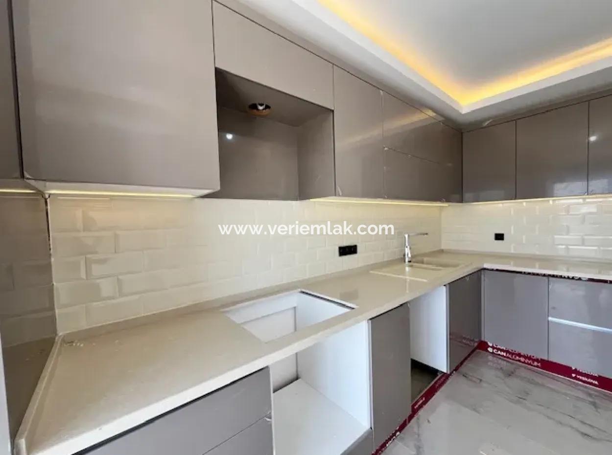 Brand New Villa With Sea View In Corner Parcel In Seferihisar Akarca