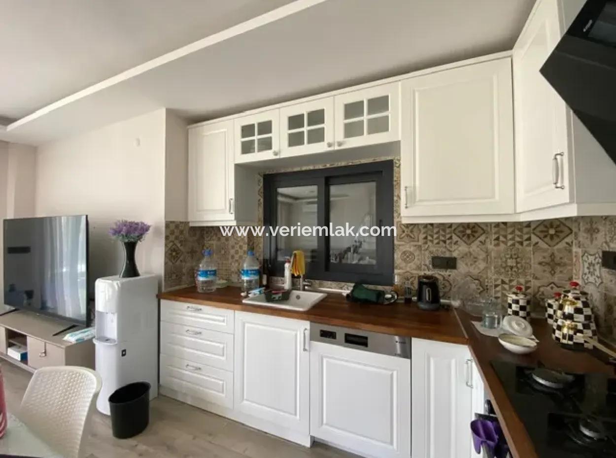 Duplex Villa For Sale In Seferihisar Akarcada 150 Meters To The Beach, 3 1 Terrace