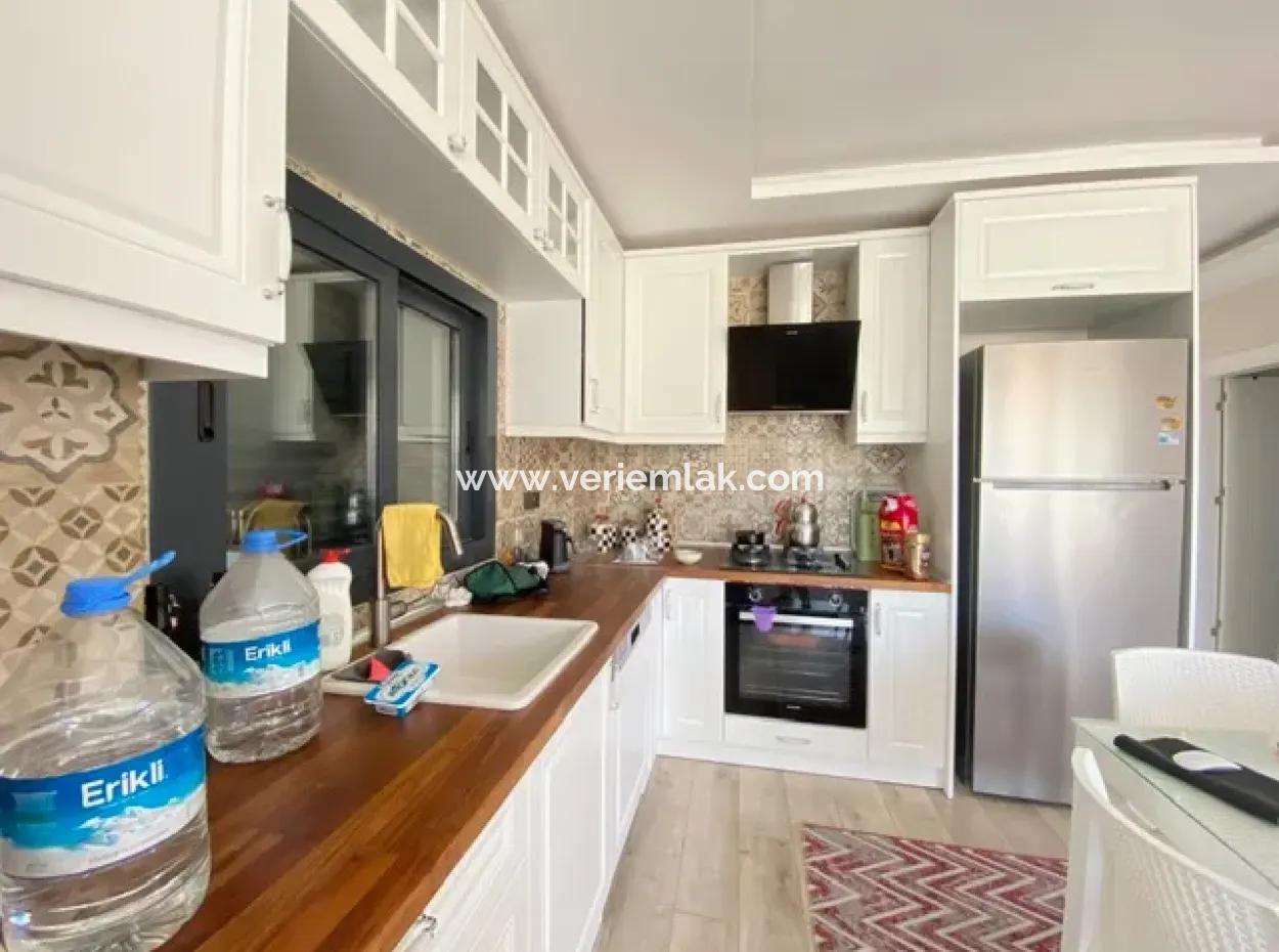 Duplex Villa For Sale In Seferihisar Akarcada 150 Meters To The Beach, 3 1 Terrace