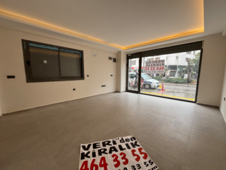 Shop For Rent In A New Building Near Alsancak Şair Eşref Boulevard Tram Station Gül Sokak!