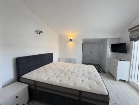 Fully Furnished, Duplex Apartment With Large Terrace, 50 Meters From Sığacık Marina!
