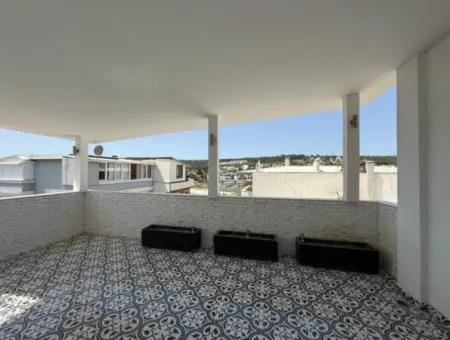Fully Furnished, Duplex Apartment With Large Terrace, 50 Meters From Sığacık Marina!