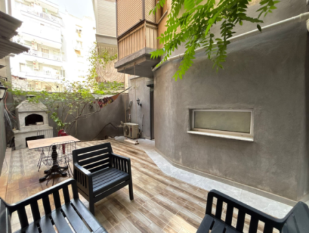 1 1 50M2 Apartment For Rent With Detached Garden On Akincilar Street In Alsancak Kahramanlar!