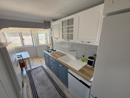 Renovated Apartment With Sea View With Elevator Near Hasan Tahsin Secondary School