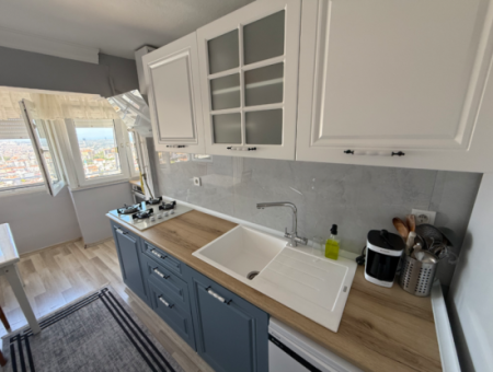 Renovated Apartment With Sea View With Elevator Near Hasan Tahsin Secondary School