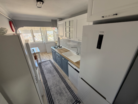 Renovated Apartment With Sea View With Elevator Near Hasan Tahsin Secondary School