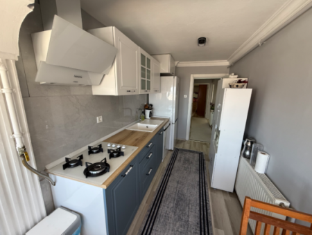 Renovated Apartment With Sea View With Elevator Near Hasan Tahsin Secondary School