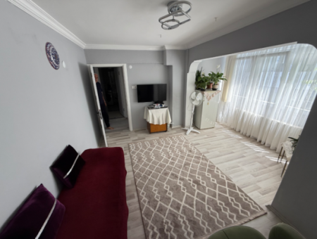 Renovated Apartment With Sea View With Elevator Near Hasan Tahsin Secondary School