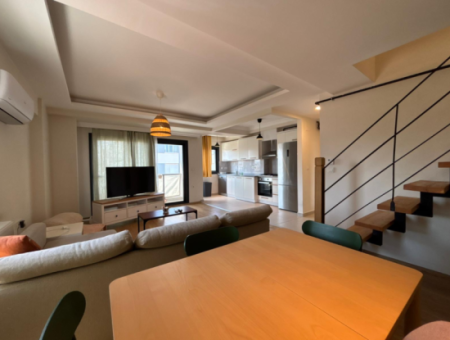 3 1 Duplex Furnished Apartment For Rent In A New Building In Alsancak Fair Pocket!