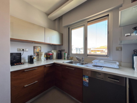 2 1 Corner Apartment For Rent With En-Suite Bathroom, Furniture, Parking, On Alsancakgül Street!