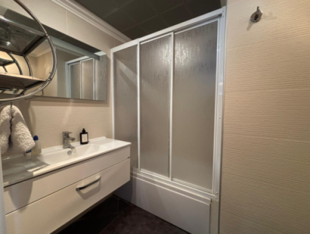 2 1 Corner Apartment For Rent With En-Suite Bathroom, Furniture, Parking, On Alsancakgül Street!