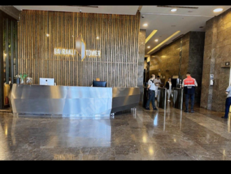 133 M2 Workplace For Rent With 2 1 Vat In Bayrakli Tower!