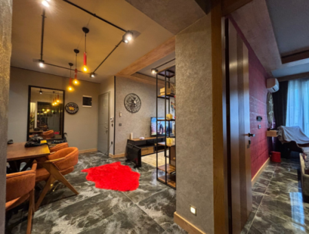 Luxury 2 1 Furnished Flat For Sale Near Alsancak Talatpaşa Boulevard!