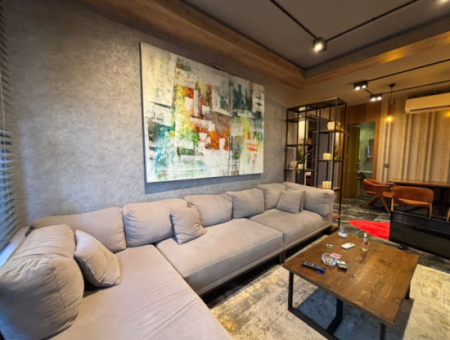 Luxury 2 1 Furnished Flat For Sale Near Alsancak Talatpaşa Boulevard!