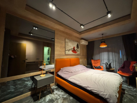 Luxury 2 1 Furnished Flat For Sale Near Alsancak Talatpaşa Boulevard!