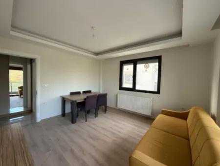 New 1 1 Flat For Sale With Open Front, Large Balcony, Cloakroom In Seferihisar Camikebir