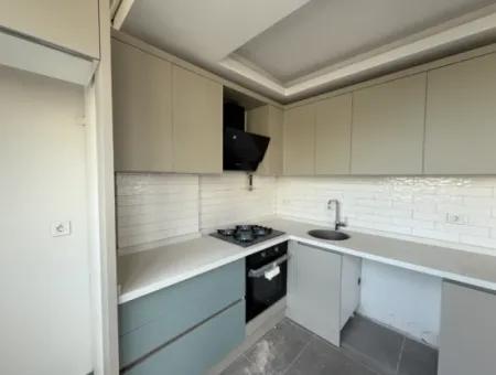 New 1 1 Flat For Sale With Open Front, Large Balcony, Cloakroom In Seferihisar Camikebir