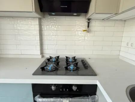 New 1 1 Flat For Sale With Open Front, Large Balcony, Cloakroom In Seferihisar Camikebir