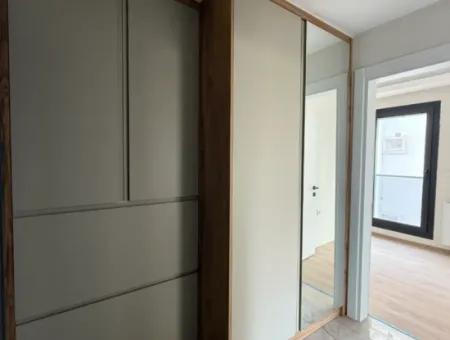 New 1 1 Flat For Sale With Open Front, Large Balcony, Cloakroom In Seferihisar Camikebir