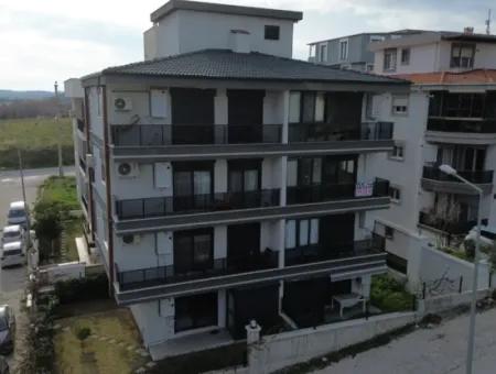 New 1 1 Flat For Sale With Open Front, Large Balcony, Cloakroom In Seferihisar Camikebir