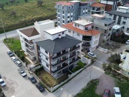 New 1 1 Flat For Sale With Open Front, Large Balcony, Cloakroom In Seferihisar Camikebir