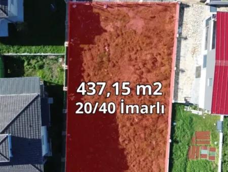 Seferihisar Akarca In Tepecik | Sea View | In The Site Area | Twin Villa Zoned Land For Sale