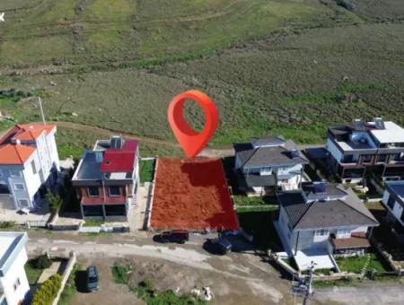 Seferihisar Akarca In Tepecik | Sea View | In The Site Area | Twin Villa Zoned Land For Sale