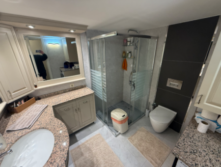 Fireplace Mezzanine Flat With Parking Lot Close To The Street In Küçükyali