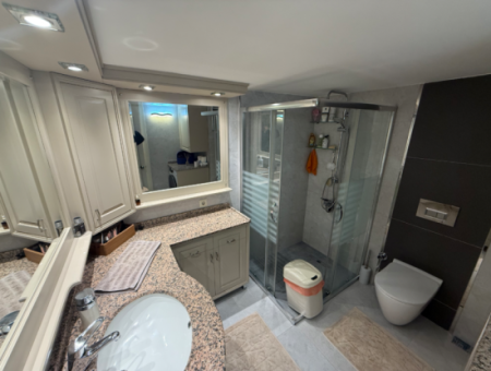 Fireplace Mezzanine Flat With Parking Lot Close To The Street In Küçükyali