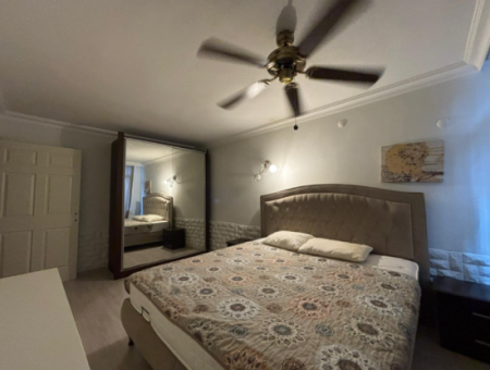 Ground Up To Alsancak Parking Lot Libas 2 1 Furnished Flat For Sale!