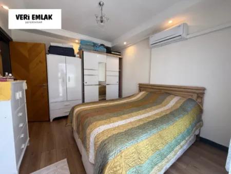 Stylish 2 1 Flat With Separate Kitchen, Glass Balcony And Natural Gas In Camikebir Neighborhood