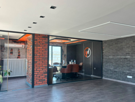 7Th Floor 410M2 Terrace 3 1 Flat For Rent With Sea View In Alsancak Republic Square!