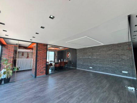 7Th Floor 410M2 Terrace 3 1 Flat For Rent With Sea View In Alsancak Republic Square!