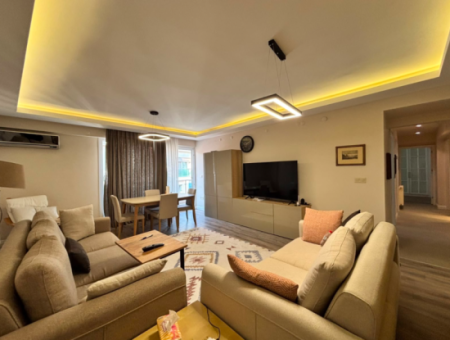3 1 Luxury Furnished Flat For Rent With Parking Lot In Karşiyaka Demirköprü!