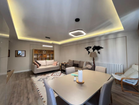 3 1 Luxury Furnished Flat For Rent With Parking Lot In Karşiyaka Demirköprü!
