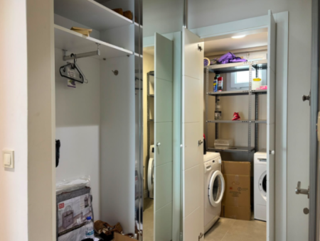 3 1 Luxury Furnished Flat For Rent With Parking Lot In Karşiyaka Demirköprü!