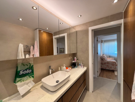 3 1 Luxury Furnished Flat For Rent With Parking Lot In Karşiyaka Demirköprü!