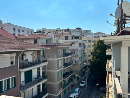 2 1 110M2 Well-Maintained Flat For Rent Near Alsancak Tevfik Fikret!
