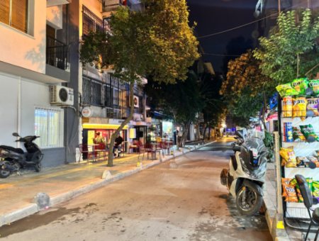 Corner Shop For Rent With Wc And Chimney On Alsancak Talatpaşa Boulevard!