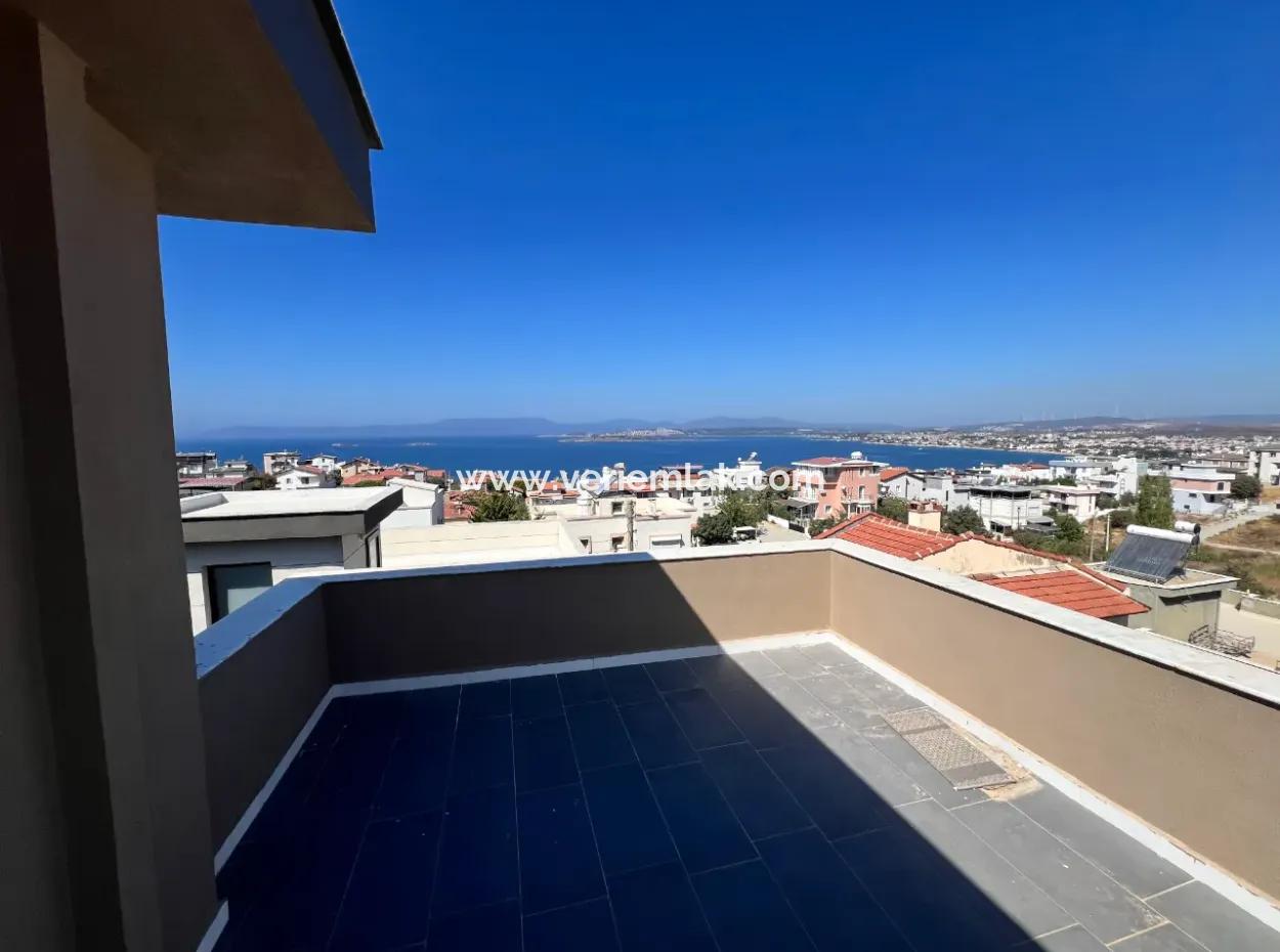 Seferihisar Akarca – Elmastaş Mevkiinde Tam Müstakil 4+1 Deniz Manzaralı Villa
