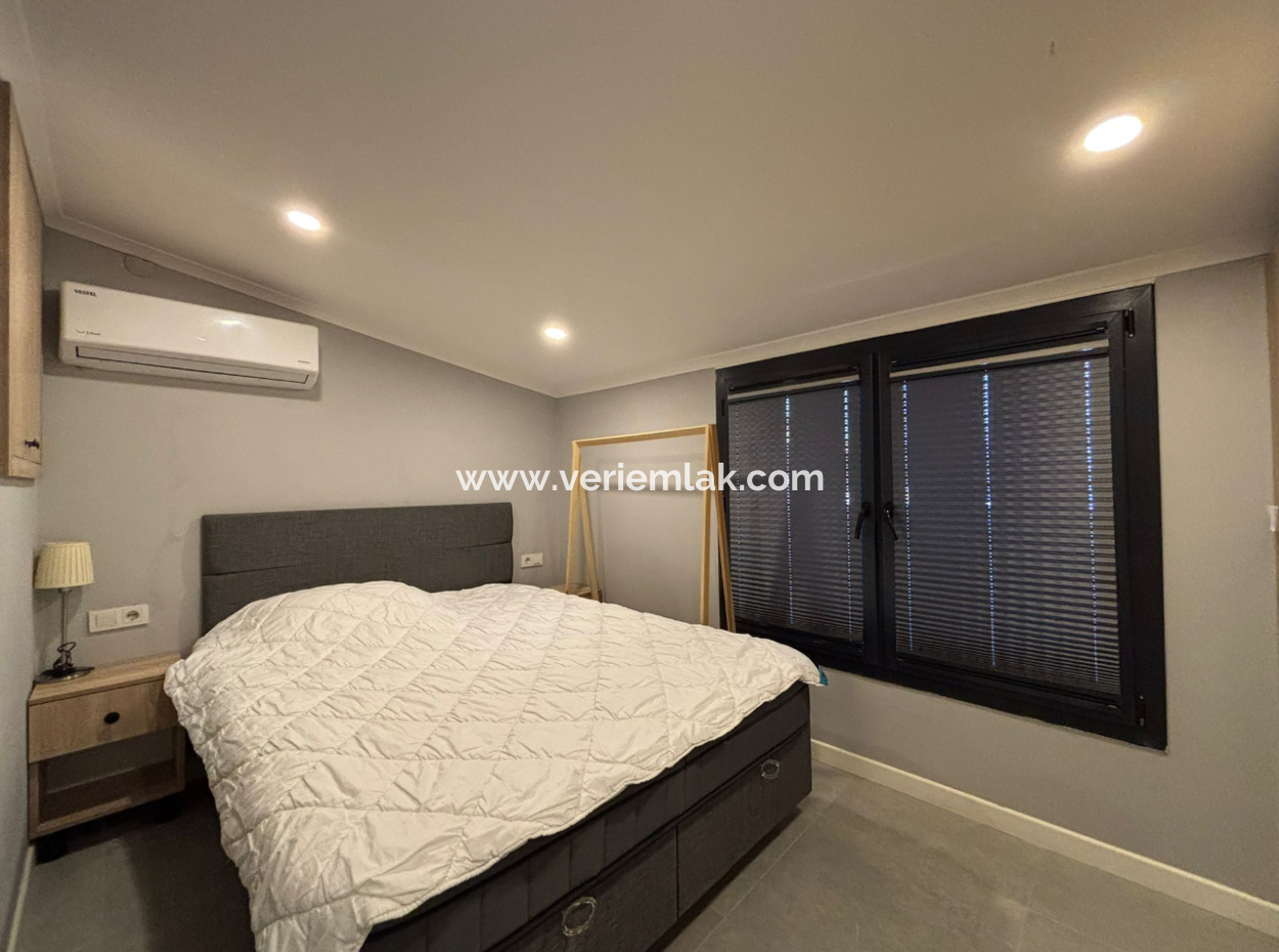 Alsancak Kahramanlarda Yeni Binada Dublex 2+1 Eşyalı Kiralık Daire!