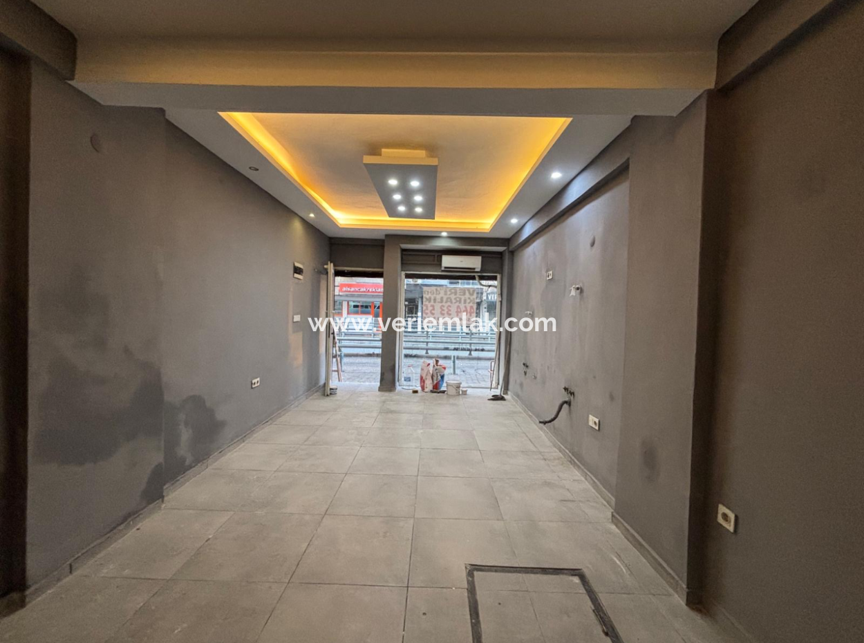 Alsancak Kahramanlar Akıncılar Caddesi Üzerinde 35M2 Wc Li Otomatik Kepenkli Kiralık Dükkan